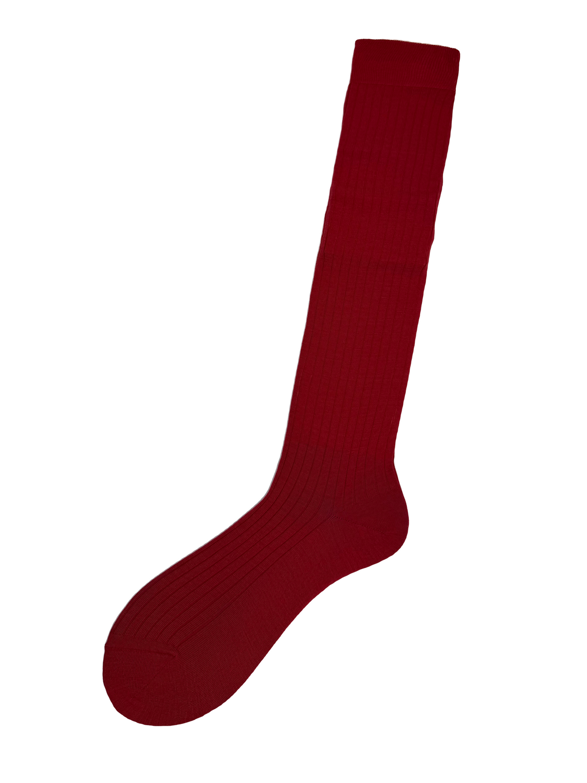 Calza lunga a costine in lana stretch Raffaele Rosso