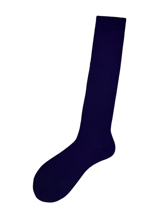 Calza lunga a costine in lana stretch Raffaele Viola