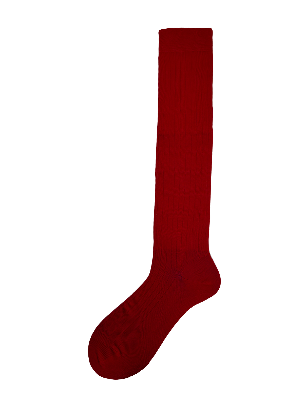 Calza lunga a costine in cotone filoscozia Marcello Rosso